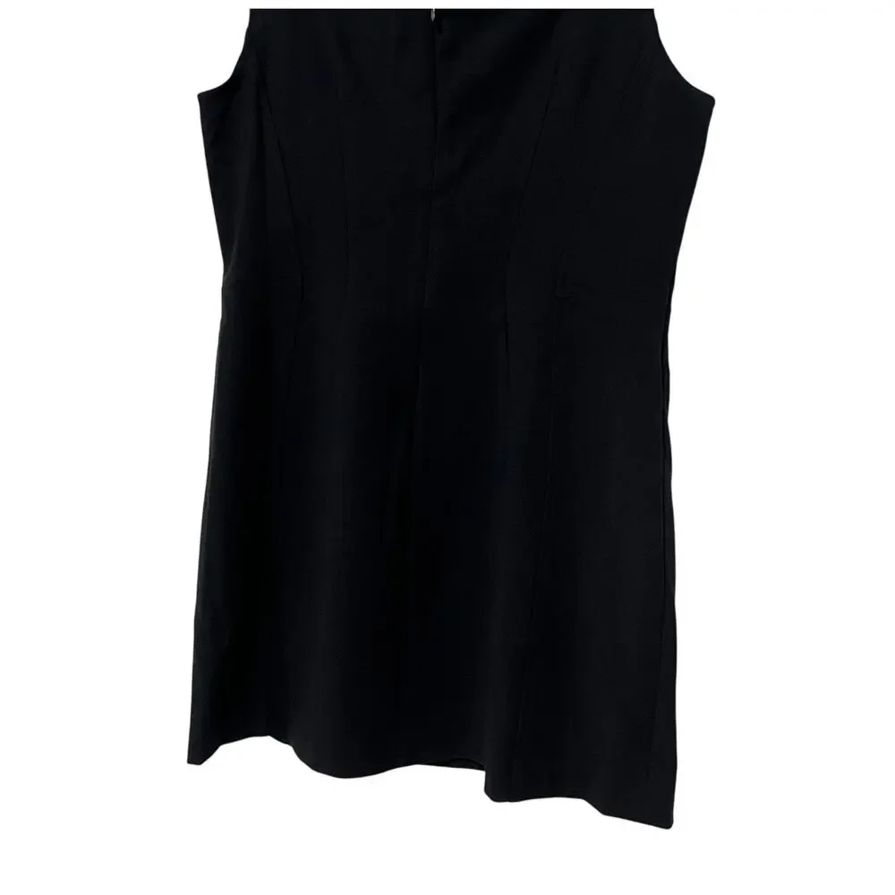 FRENCH CONNECTION WOMENS 12 WHISPER RUTH MINI DRESS BLACK COCKTAIL PARTY NEW - Picture 11 of 14